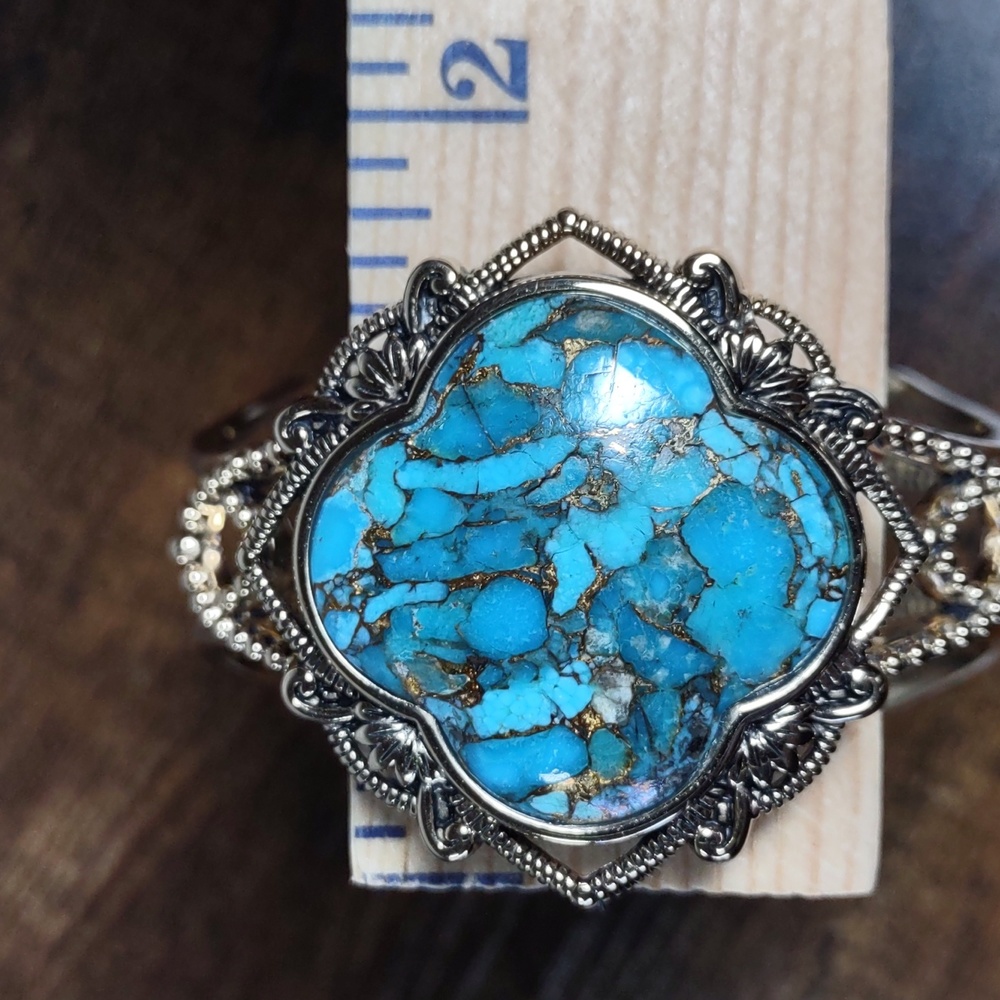 Studio Barse Turquoise Cuff Bracelet - Picture 8 of 8